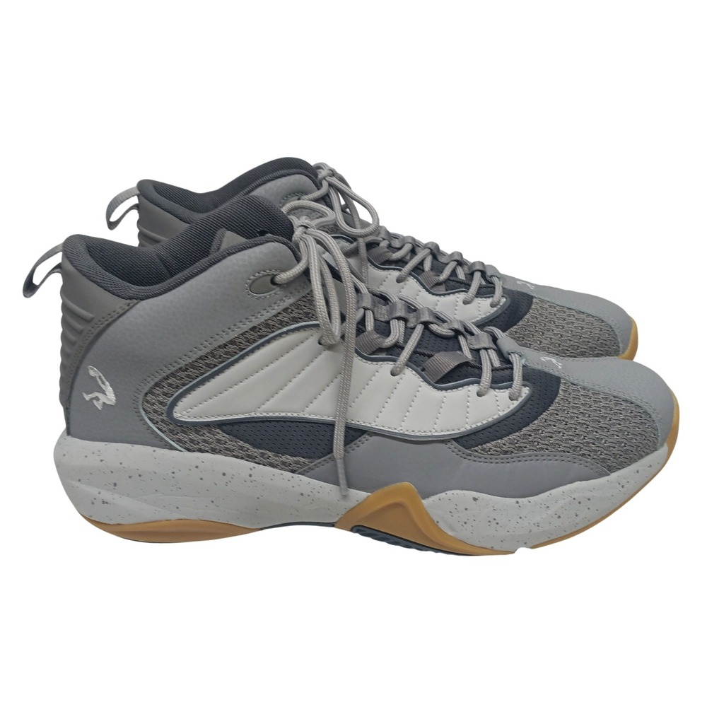 Shaq Speed Demon 11 Men's Basketball Shoes Mid Top Sneakers Athletic Gray Sz: 13